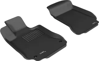 3D MAXpider Kagu 1st Row Floormat For 08-14 Mercedes C-Class W204 - Black